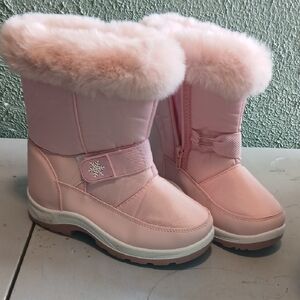 ZeroXposur Pink Kids Boots with Faux Fur